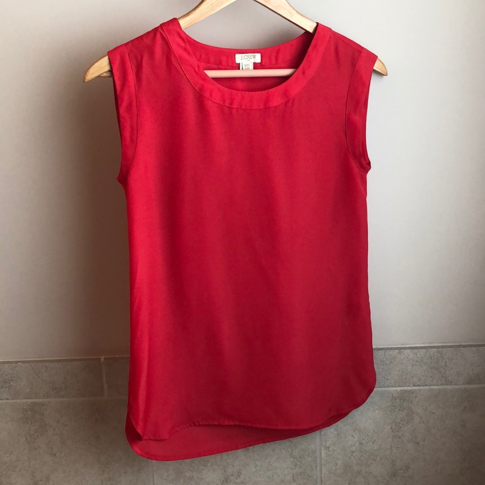 J. Crew Petite Coral Blouse